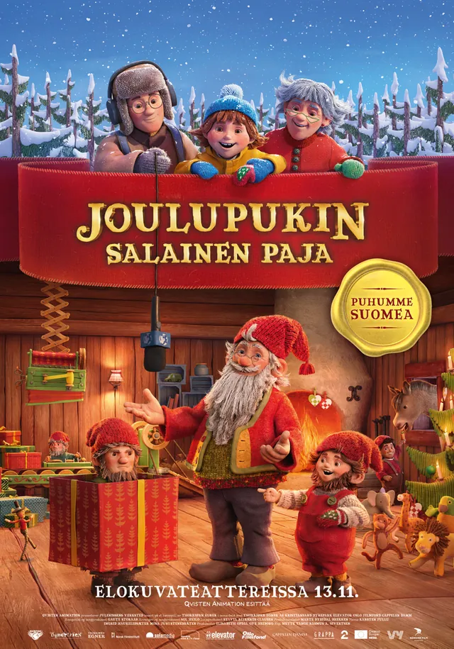 Joulupukin salainen paja elokuvajuliste