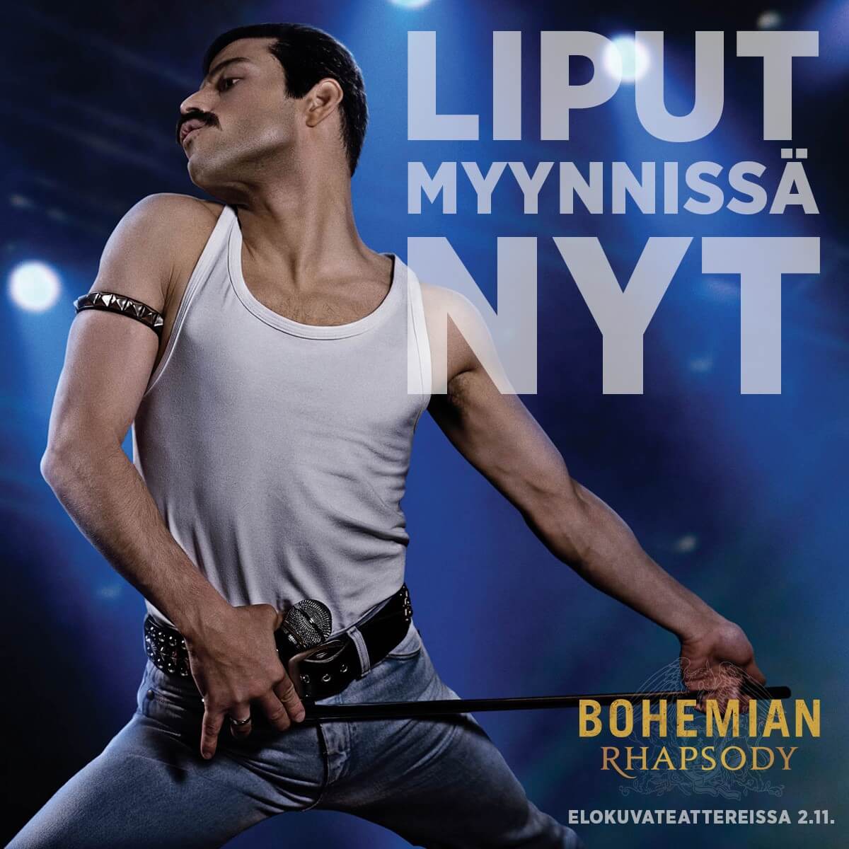 Syksyn elokuvatapaus BOHEMIAN RHAPSODY saa Suomen ensi-iltansa 2.11. – lippujen ennakkomyynti alkaa tänään