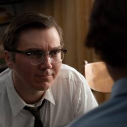 (from left) Burt Fabelman (Paul Dano) and Sammy Fabelman (Gabriel LaBelle, back to camera) in The Fabelmans, co-written, produced and directed by Steven Spielberg.